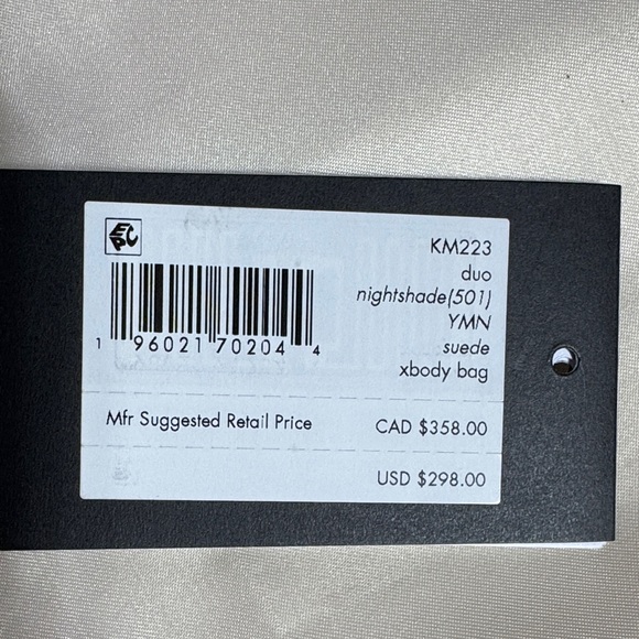 Kate Spade Duo Suede Vibrant Purple Crossbody Bag w/ Dust Bag - Picture 6 of 6